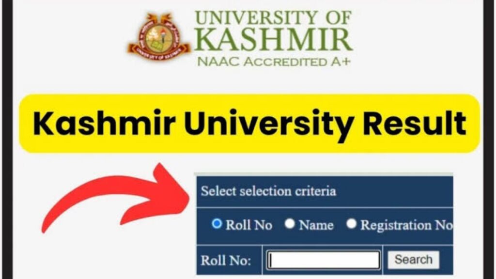 Kashmir University 6th Semester Result Out - Check Now